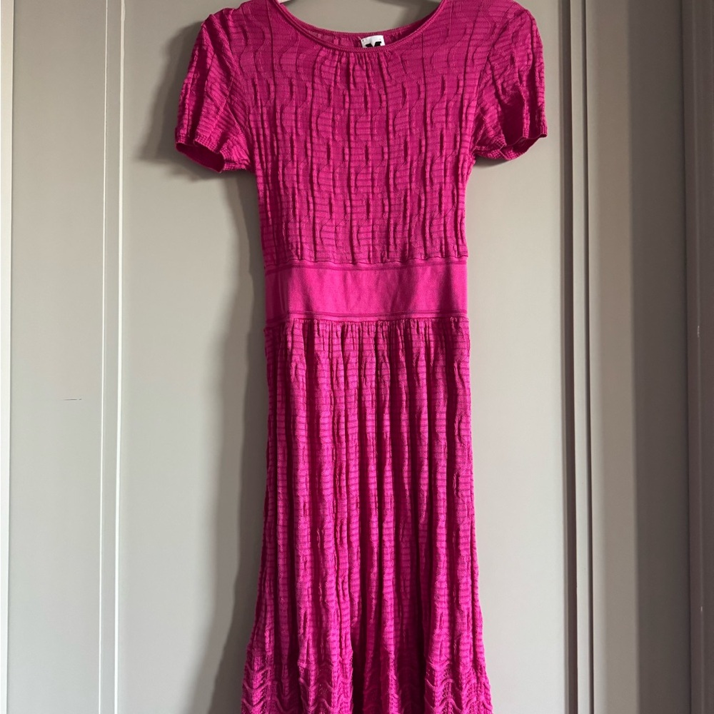 Missoni Fuchsia knee length vintage dress